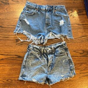 Wild Fable Blue Distressed Jean Shorts